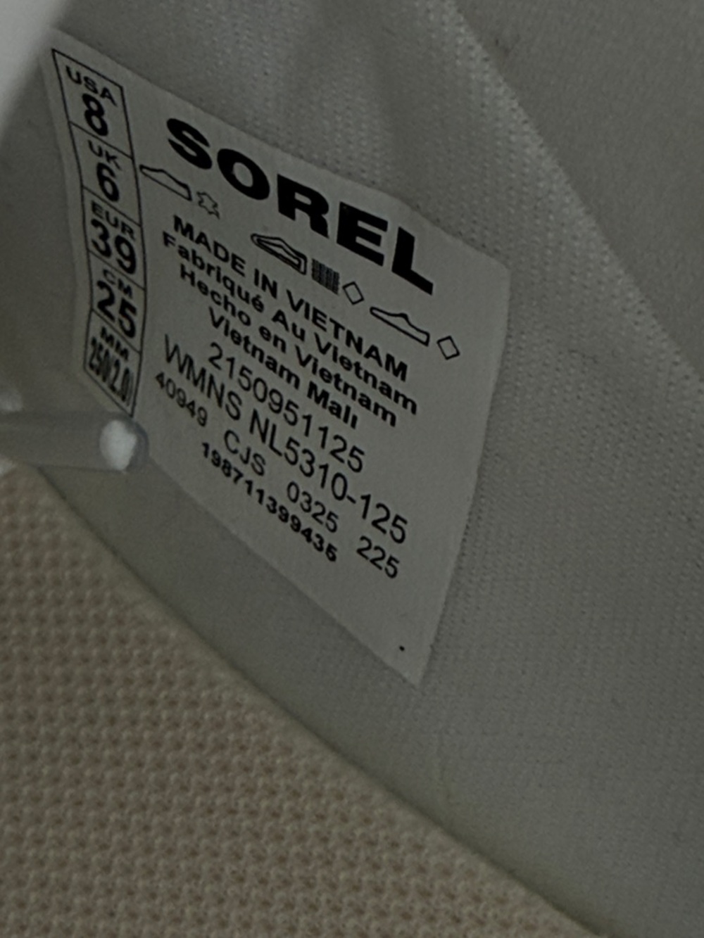 🔥☔️🔥 Sorel ONA AVE white leather trainers - sea salt,  size 8 US - Picture 12 of 12